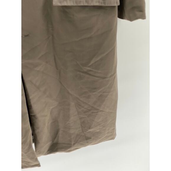 ORPHAN BIRD Women's Beige Cape Overlay Long Sleeve Button-Up Coat SZ S - Picture 9 of 13